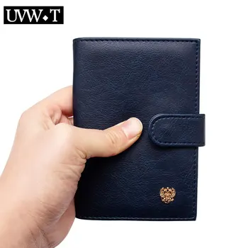 

Poly Urethane Russian Passport Cover Fashion Multifunctional Coin Document Purse ID Bank Pass Card Holder Travel Purse Wallet