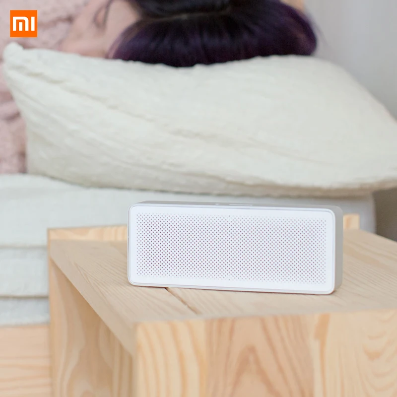 Xiaomi HD стерео динамик квадратная коробка 2 Bluetooth V4.2 1200 мАч Aux линейный-в громкой связи портативный беспроводной динамик с микрофоном