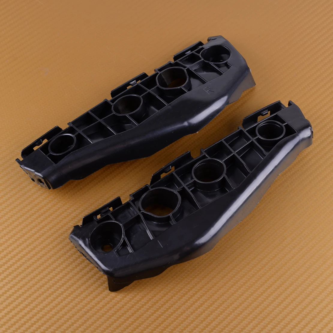 

Черный пластиковый передний бампер DWCX, 1 пара, поддержка распорки, кронштейн, рамка, панель, подходит для Toyota Corolla 2009 2010 5211602130 5211502130