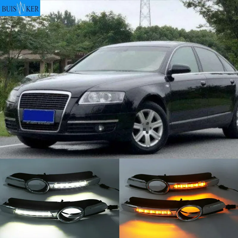 

LED Daytime Running Light DRL Light Fog Lamp Cover For Audi A6L A6 C6 2005-2008 For Quattro RS Cabriolet Allroad Front