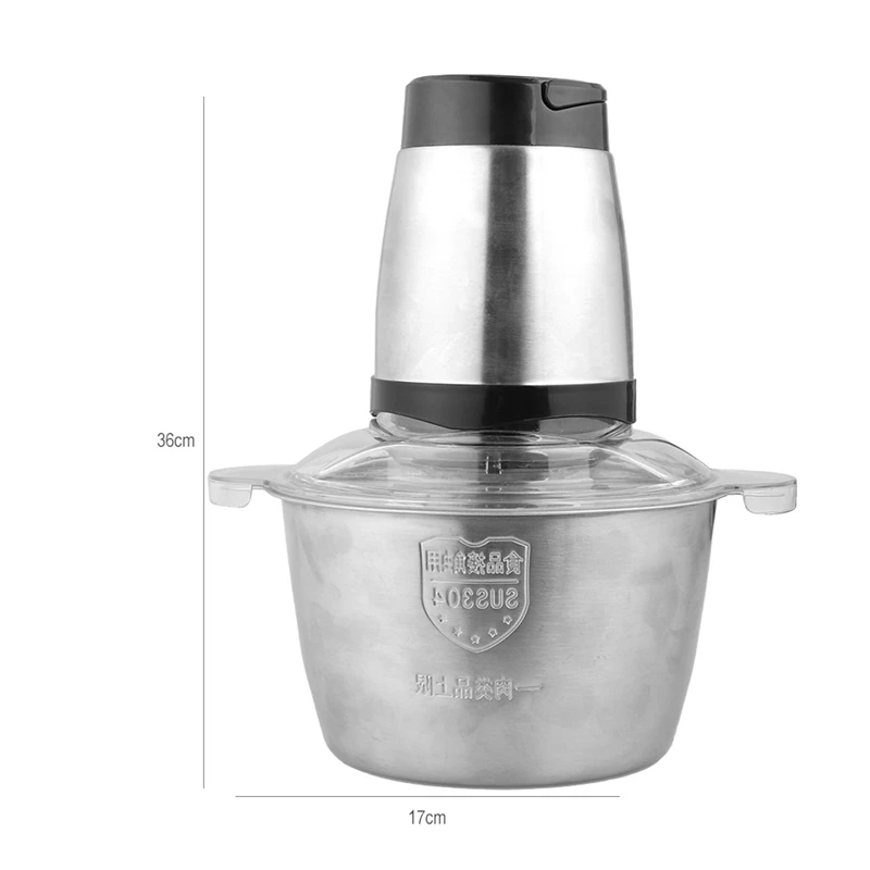 Stainless Steel Meat Grinder Chopper Electric Automatic Mincing Machine High-Quality Household Grinder Food Processor Food Cho