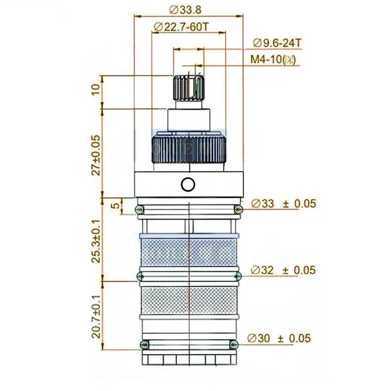 Brass Bath Shower Thermostatic Cartridge Temperature Control Thermostat Shower Mixing Faucet Cartridge Replacement CL-202 faucet cartridge thermostatic mixing valve mixer tap replacement