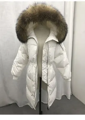 just like picture WT056 Парка женская новая Horean Толстая зимняя куртка женская с капюшоном меховой воротник молния карманы Зимняя Куртка Свободная однотонная длинная парка - Цвет: just like picture