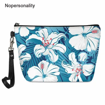 

Nopersonality Women Makeup Bag Hawaiian Flower Leather Cosmetic Bag Travel Organizer Beautician Vanity Toiletry Necessaire Femme