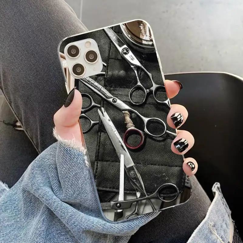cases for iphone xr YNDFCNB Barber Shop Hair Stylist Salon Phone Case for iphone 13 11 12 pro XS MAX 8 7 6 6S Plus X 5S SE 2020 XR case iphone xr wallet case