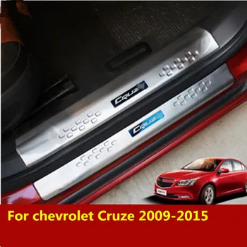 

Car Styling stainless steel ACCESSORIES For chevrolet Cruze 2009-2015 Door Scuff Sill Plates Kick Step Entry Trim Cover Plate
