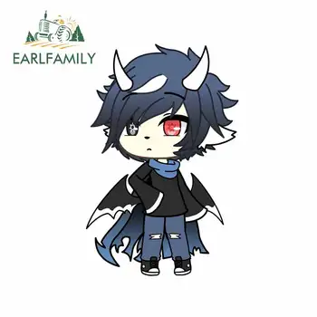 

EARLFAMILY 13cm x 8.6cm for Gacha Life RUS Vampire DIY Motorcycle Car Stickers Vinyl Car Wrap Graffiti Sticker Anime Decals