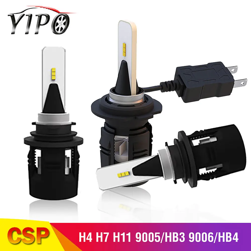 2 шт. h4 светодиодные фары h7 h11 h1 h3 9005 hb3 9006 hb4 9012 hir2 csp H7 Светодиодные Автомобильные фары лампы авто фары лампада 12V 30W 6000K