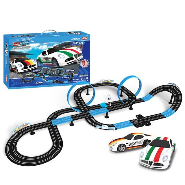 Sonic Storm Double Electric Remote Control Track Racing Children's Toys Parent-child Interactive Racing Track Toys Gift