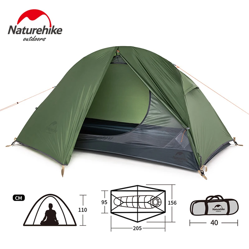 Naturehike Tent Single 1 Person Ultralight Cycling Tent Portable Waterproof Shelter Fishing Beach Outdoor Hiking Camping Tent