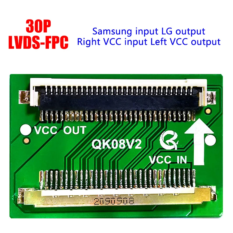 Lvds para Fpc Placa de Sinal Sam para lg 30pin para 30pin Fpc para Lvds lg para Sam Pces Cabo Conector Adaptador Ffc 10 hd - Image 4