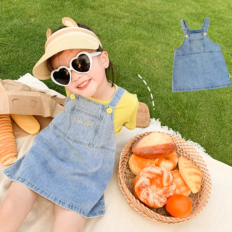 2020 универсальное джинсовое платье-жилет в Корейском стиле милые хлопковые