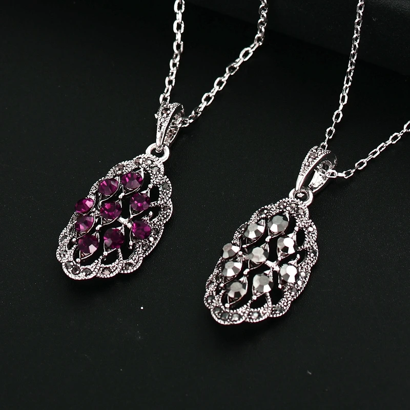 Iutopian, потрясающее винтажное ожерелье с подвеской для женщин, 5 цветов, античное, с блестящими кристаллами, высокое качество# N1821