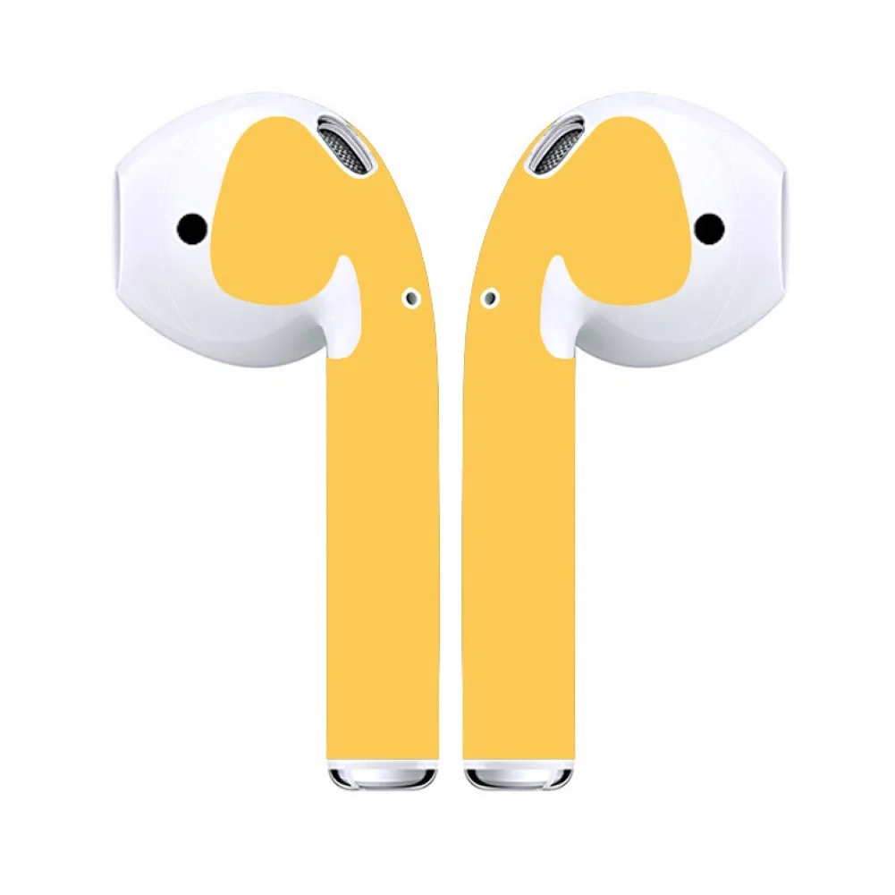 Универсальный однотонный pvc клей Bluetooth наушники наклейка на корпус для Apple AidPods