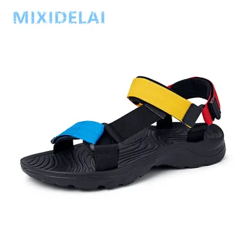 

2020 New Men Sandals Non-slip Summer Flip Flops High Quality Outdoor Beach Slippers Casual Shoes Cheap Men's shoes Water Shoes