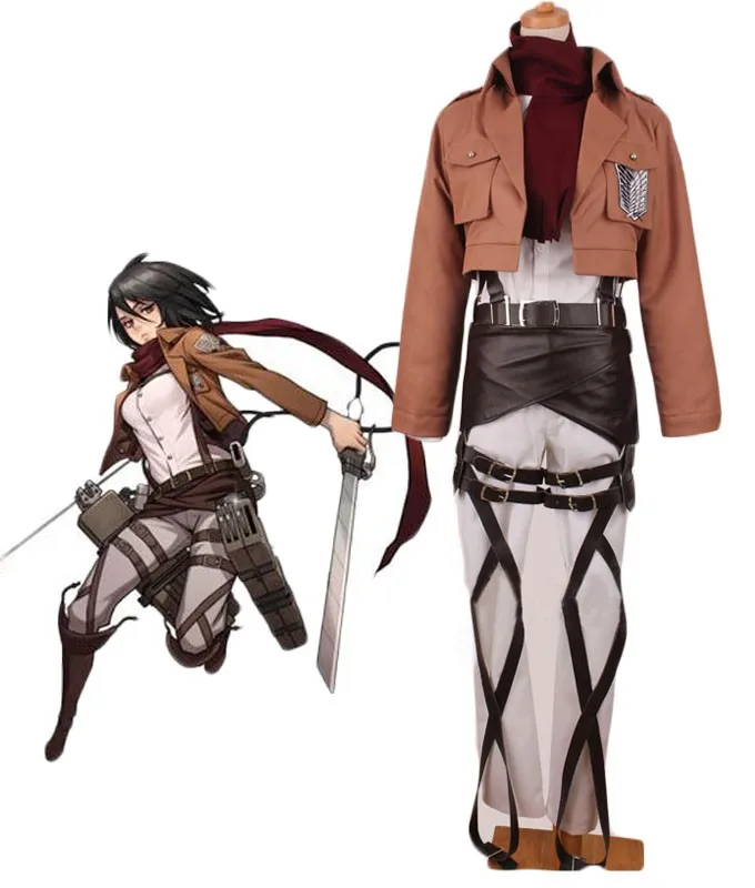 Attack On Titan Mikasa Ackerman Cosplay Costume Custom Made - Cosplay  Costumes - AliExpress