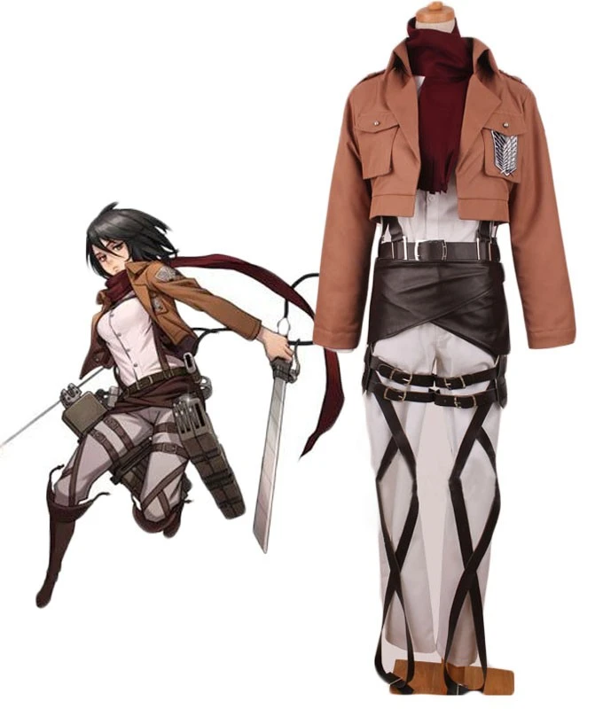 Attack On Titan Mikasa Ackerman Cosplay Costume Custom Made Cosplay Costumes Aliexpress
