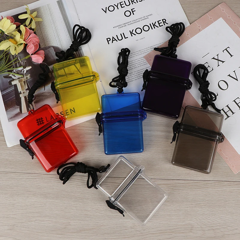 Scuba Diving Kayaking Waterproof Dry Box Gear Accessories Container Case Rope Clip Money ID Cards Keys storage box herb storage container medicine storage container honey storage container