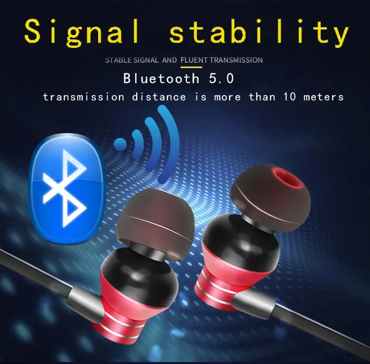Беспроводная bluetooth-гарнитура [может использоваться в качестве кабеля для передачи данных] Зарядка данных три стерео наушники с микрофоном 5,0 Спортивный Запуск i