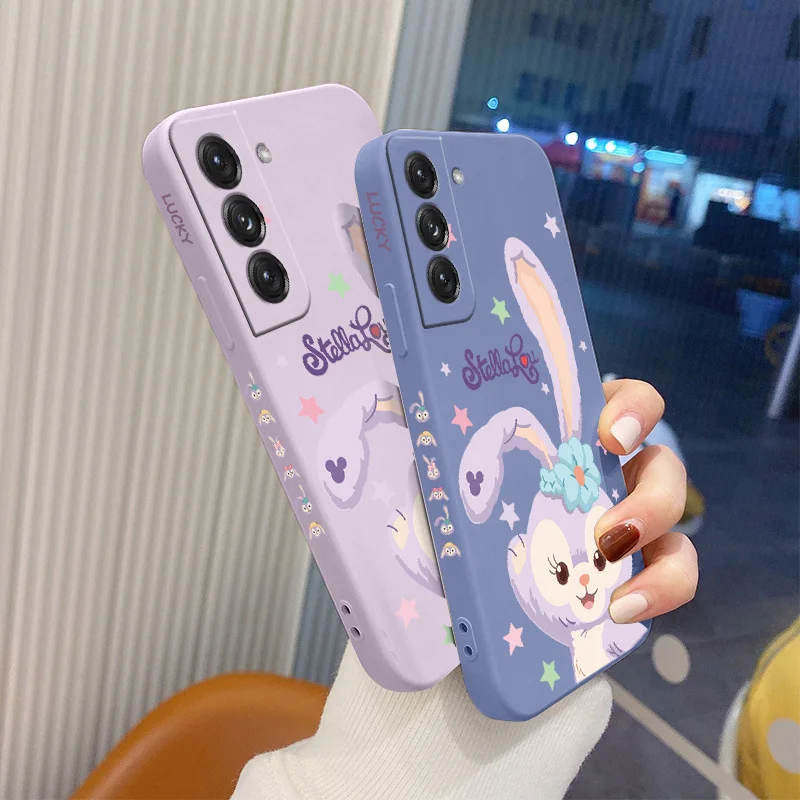 Силиконовый чехол с милым кроликом для Samsung Galaxy S21 S22 S20 FE S10 S9 Ultra Plus S10e Note 20 ultra 10 9 |
