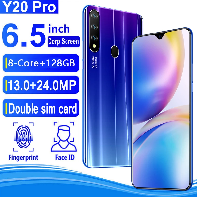 US $125.40 Smart Phone 65 Inch 8Core 128G 4300mAh Android Mobile Phone Unlock Cheap Phones