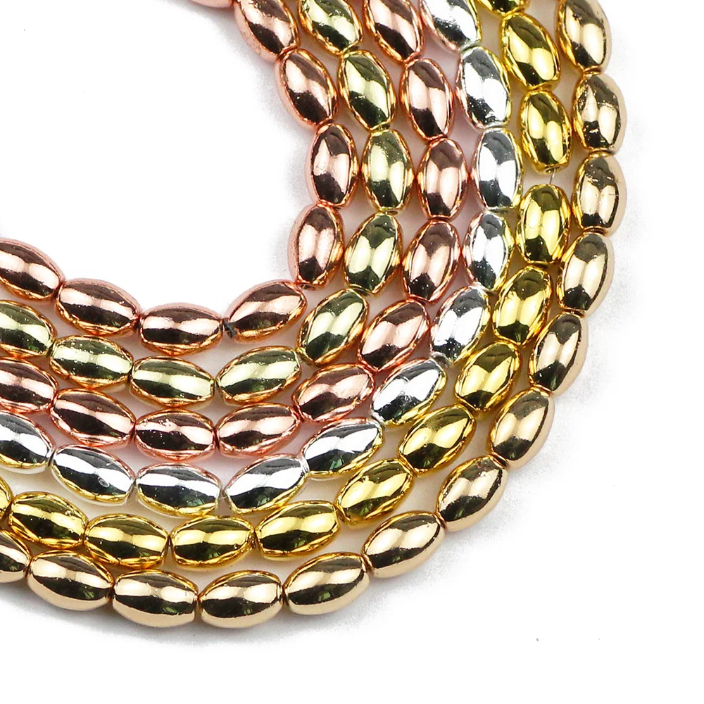 Бусина из гематита и натурального камня 8 Х5 мм|Бусины| |