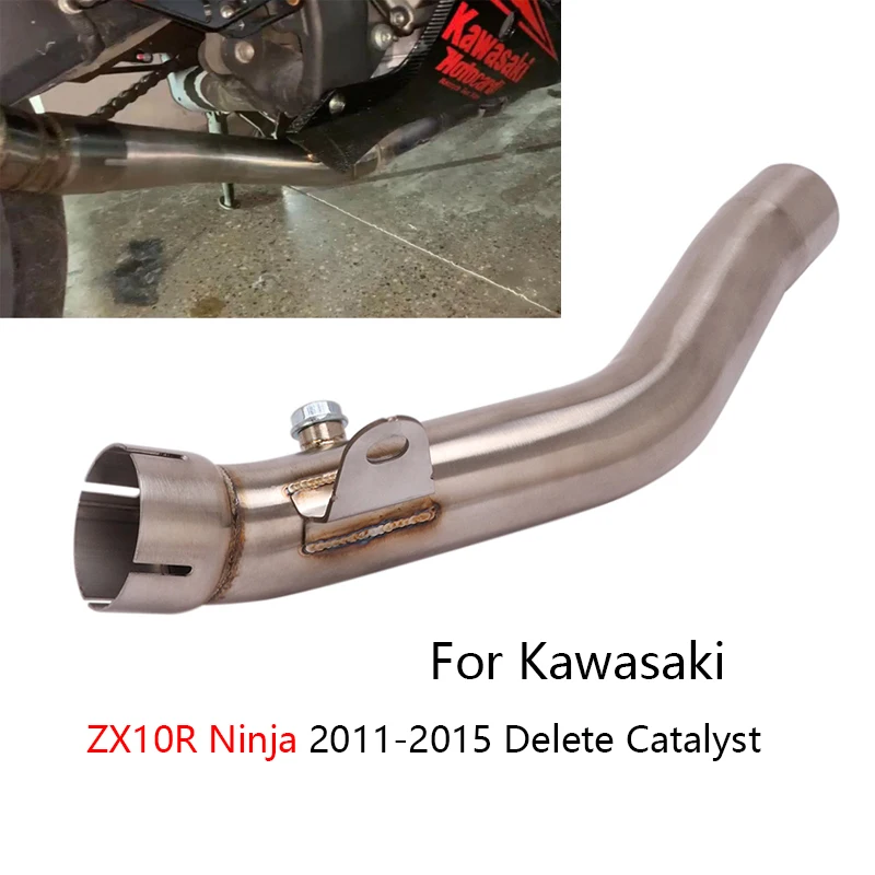 Delete Catalyst for Kawasaki ZX10R Ninja 20112015 Motorcycle Exhaust