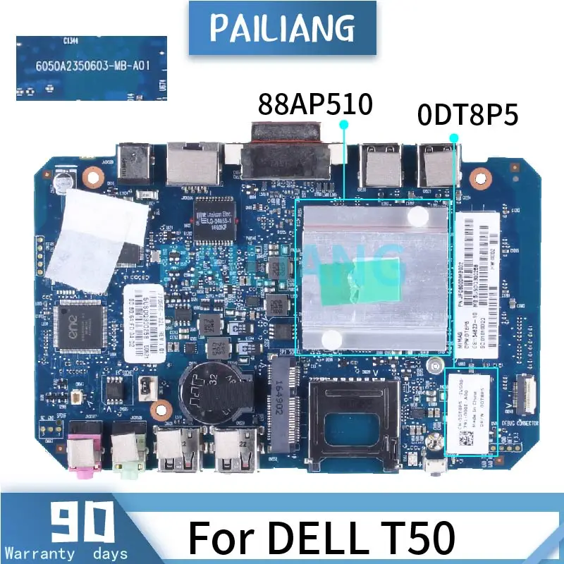 para Dell T50 88ap510 Computador Portátil Placa-mãe 0dt8p5 Notebook Mainboard Placa-mãe para notebook - Imagem 2