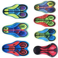 Велосипедные шорты с гелевой подкладкой Coolmax 9D 12D 19D 20D велосипедная Подушка MTB велосипедная Базовая подушка для сиденья противоударные велосипедные накладки для нижнего белья