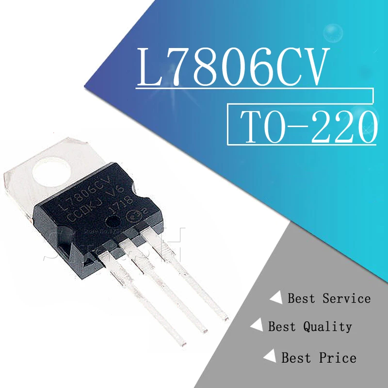10 Uds. L7806CV 7806 TO220 L7806 TO 220 LM7806 MC780 nuevo original ...