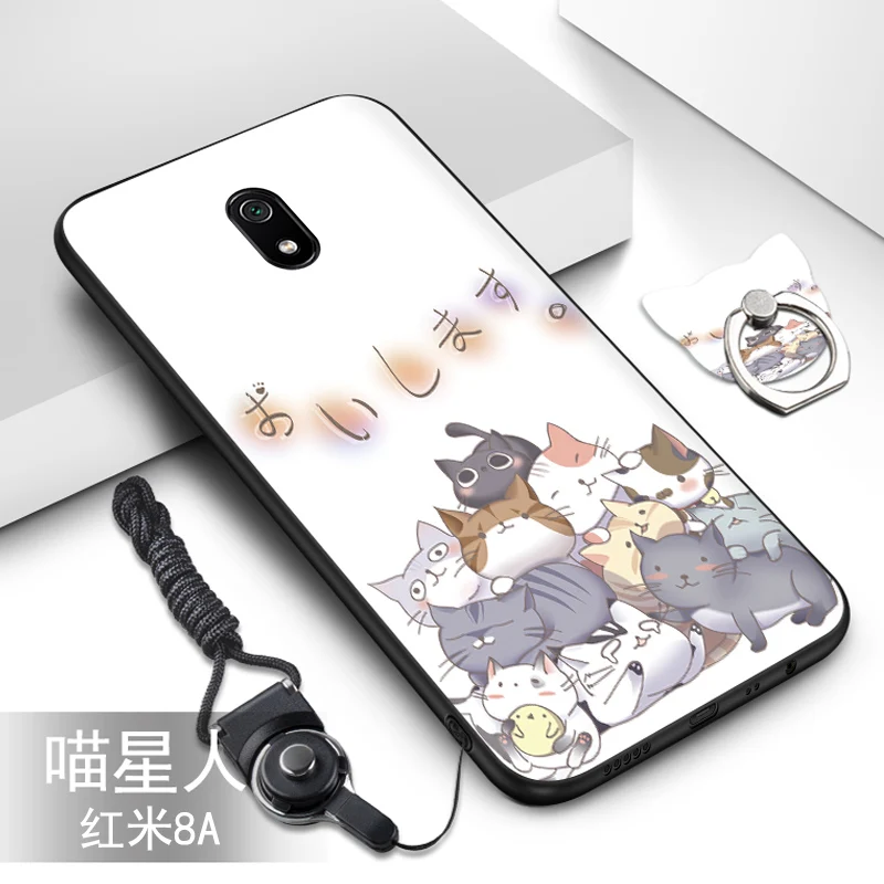 color as photo Для Xiaomi Redmi 8A чехол 22 цвета популярный HD узор ТПУ Мягкий силиконовый чехол для Xiaomi Redmi 8A чехол с кольцом brack# VA - Цвет: color as photo