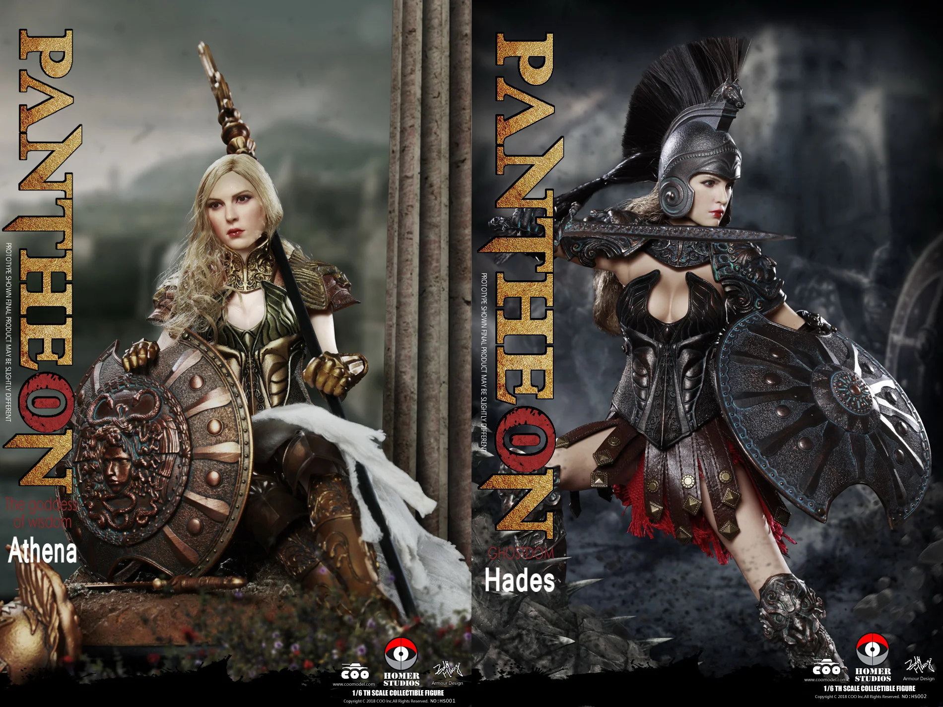 COOMODEL X HOMER NO.HS001&ampHS002 1/6 PANTHEON - ATHENA / GODDESS OF WISDOM &amp HADES UNDERWORLD Action Figure | Игрушки и хобби