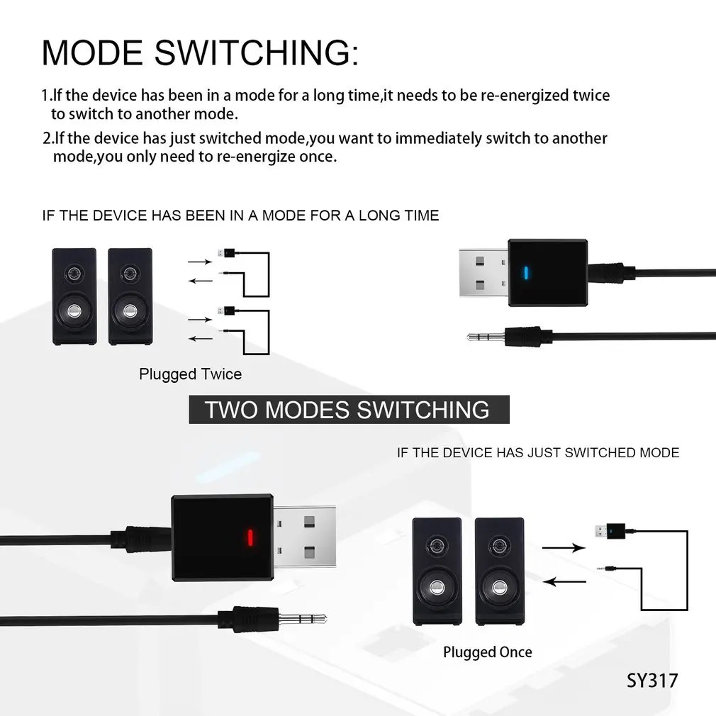 USB 5,0+ EDR передатчик приемник адаптер 2 в 1 с разъемом для ТВ наушникам пк дома обоих концах для подключения внешних устройств к автомобильной bluetooth аудио приемник беспроводной адаптер