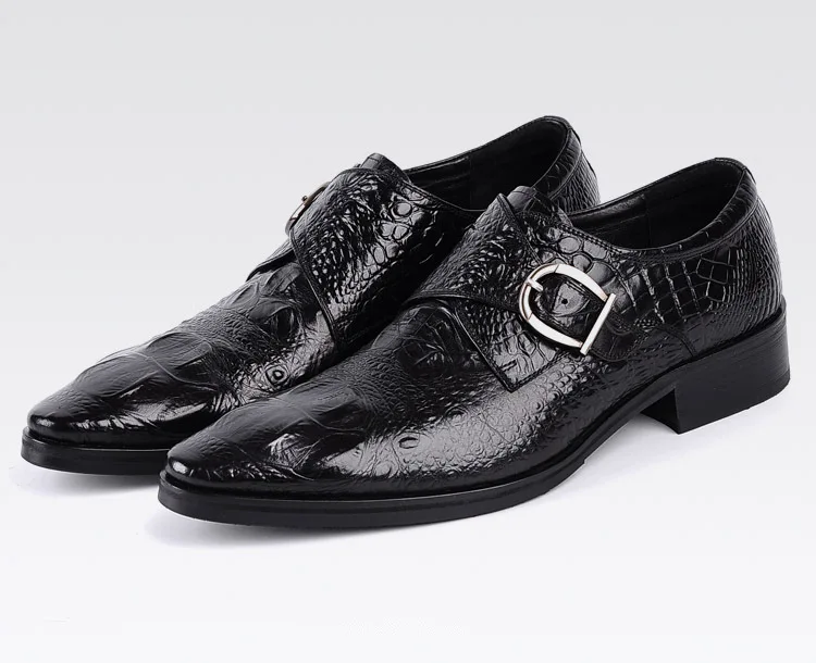 Модные Мужские модельные туфли из крокодиловой кожи мужские повседневные оксфорды с острым носком мужские офисные туфли-оксфорды на шнуровке