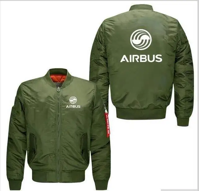 Новая мужская куртка пилота airbus, Толстая теплая куртка на молнии с длинным рукавом airbus, мужская куртка для спорта и отдыха