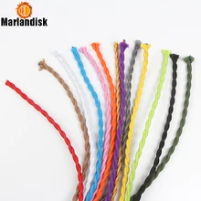 Цена 2x0,75 мм кофейный красный Электрический шнур 2 м/5 м/100 м антикварный светильник из ткани электрический провод для подвесной светильник(DX-25