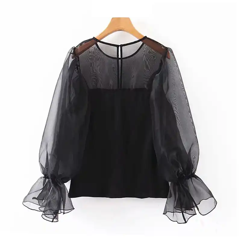 elegant organza blouses