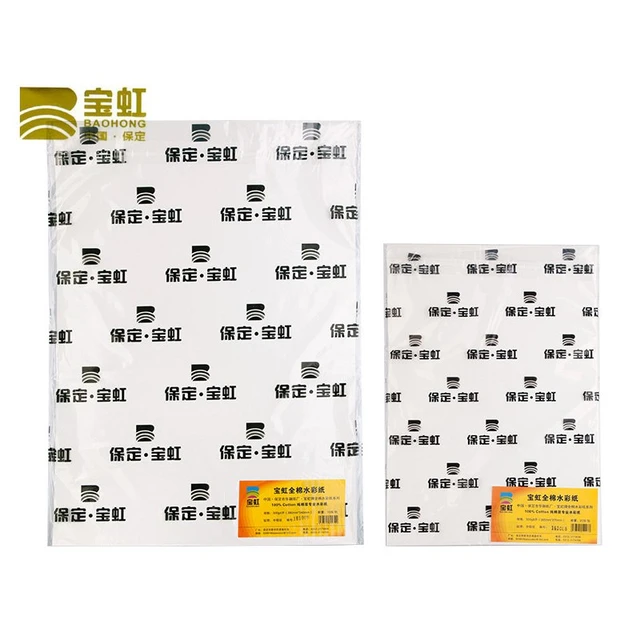 Baohong carta per acquerello professionale 100% cotone 300g 20