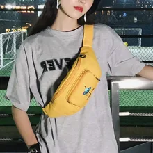 Новая поясная сумка, Женская нагрудная сумка для мужчин, хип-хоп сумка, модная поясная сумка для женщин, высокая вместительность, Холщовая Сумка с бананом, сумки с почками