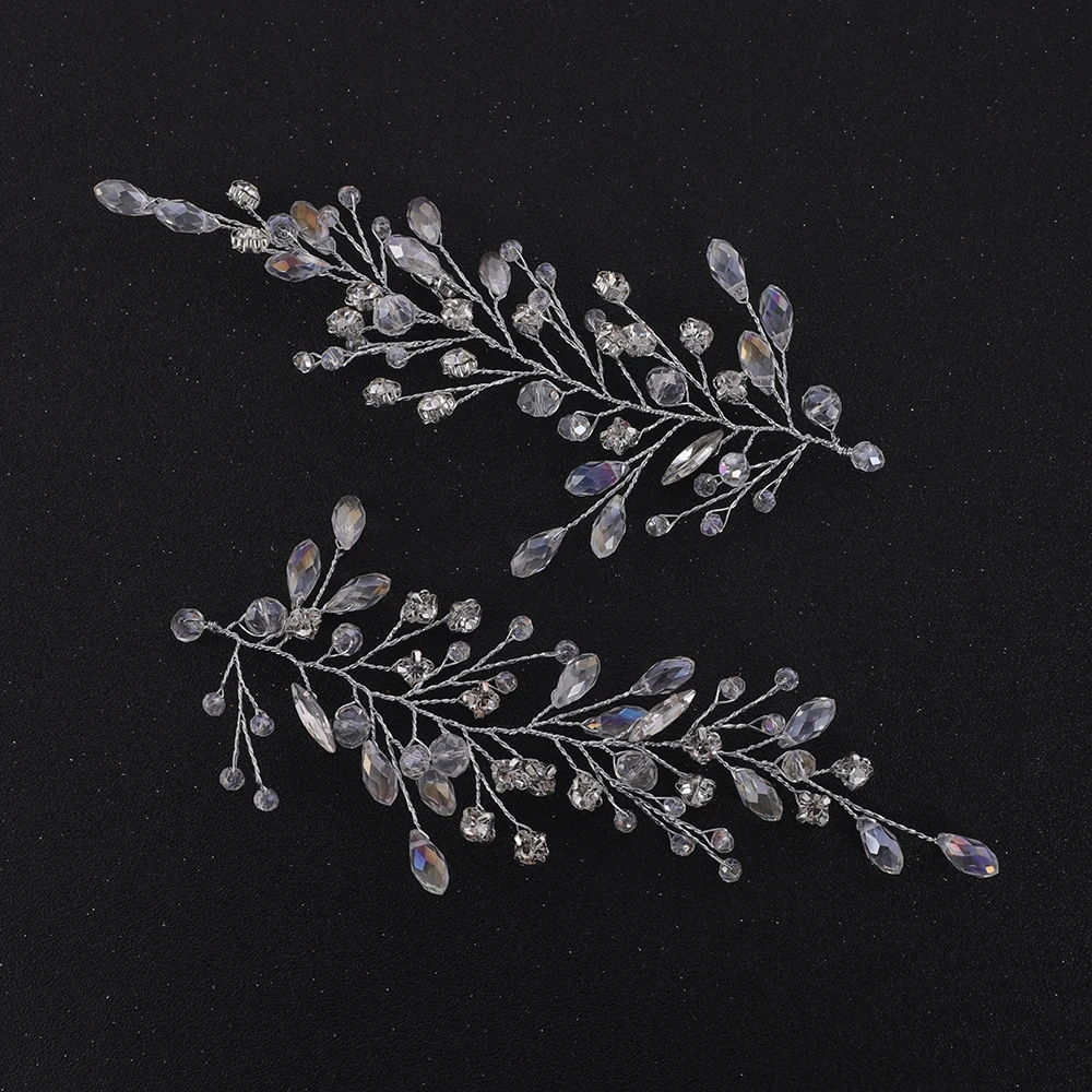 Silver Shine Crystal Rhinestone Headband Women Wedding Hair Accessories