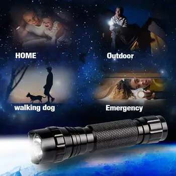 

LED Mini Portable Tactical USB Rechargeable High Power Flashlight XPG3 Light Bead Long Shot Hunting Flashlight