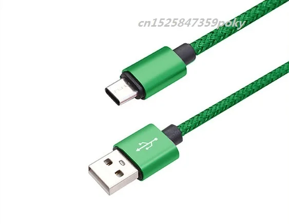1 метр длинный usb type C USB-C зарядный кабель для Xiaomi/huawei/samsung/Asus/sony/honor/meizu type-C кабель для зарядного устройства - Цвет: Зеленый