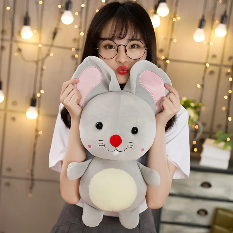 1 шт. Мини Крыса супер мягкая плюшевая милая плюшевая игрушка ...