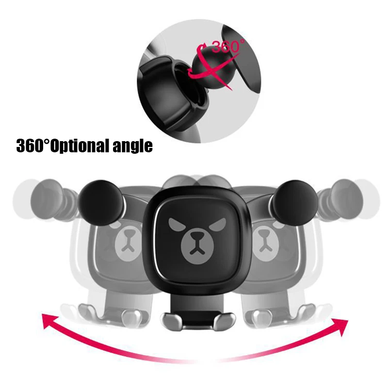 Автомобильный держатель для телефона Gravity Phone Mount для автомобильных вентиляционных отверстий с поворотом на все градусов навигационный кронштейн VDX99