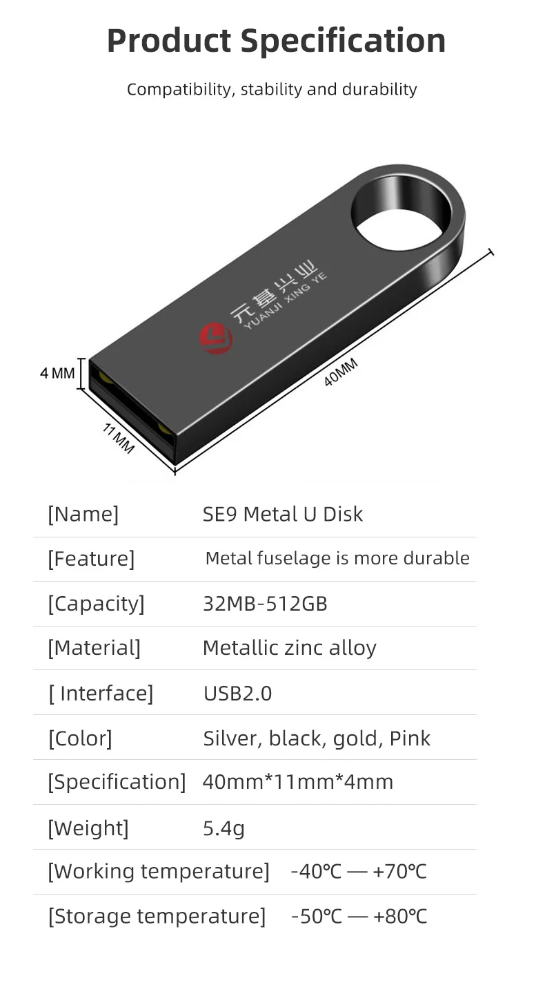Usb флеш-накопитель дешевый квадратный металлический чехол
