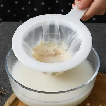 

Kitchen Ultra-fine Mesh Strainer Kitchen Nylon Mesh Filter Spoon For Soy Milk Coffee Milk Yogurt Strainer Sieve Colander Kitchen