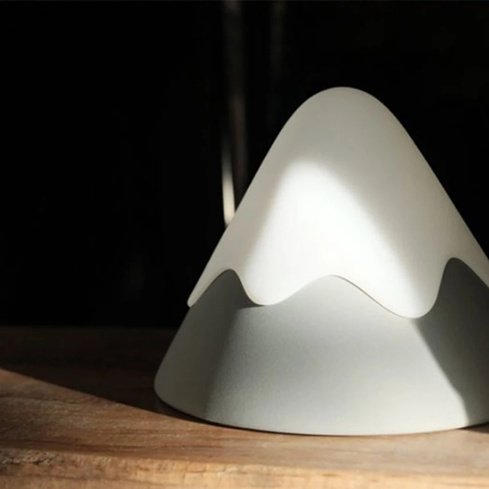 Decoration Wireless Led Touch Activated Bedside Night Light Home Snow Mountain Timer Kids Sound Control Rechargeable