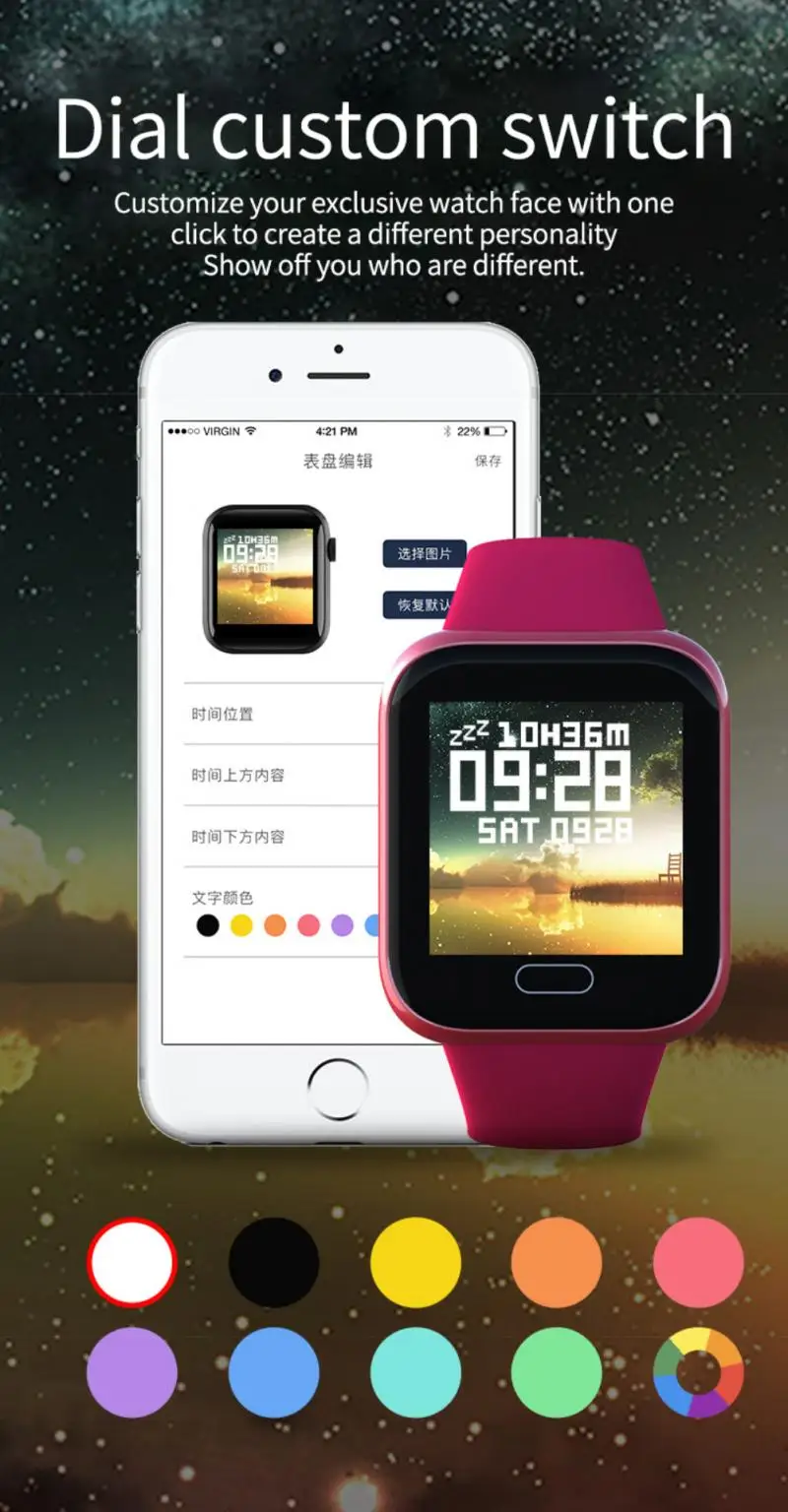 2021 New Smart Watch Men Full Touch Screen Sport Fitness Watch IP67 Waterproof Bluetooth-compatible For Android ios smartwatch
