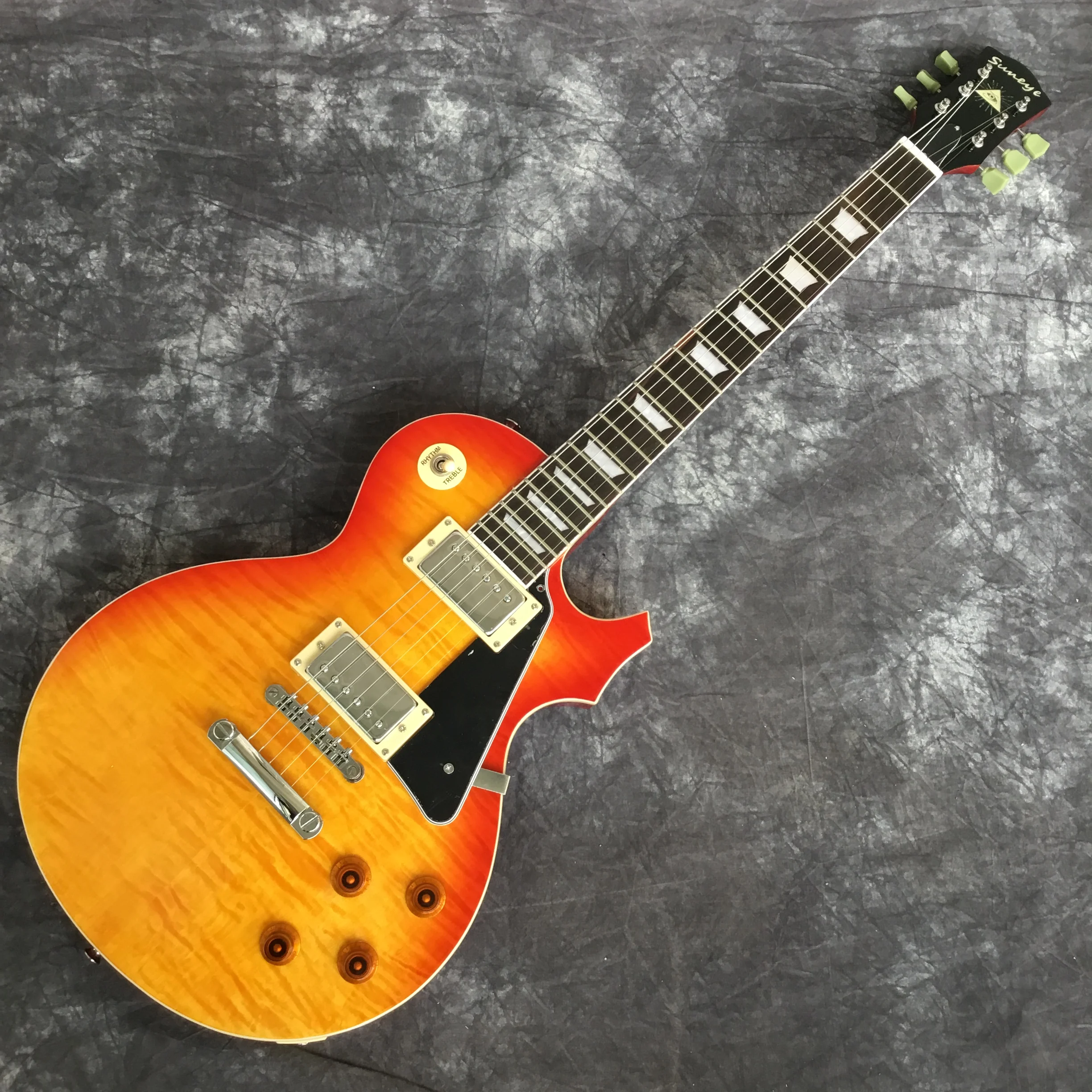 Suneye CS Cherry Sunburst Тигровая поверхность готовая стандартная электрическая гитара