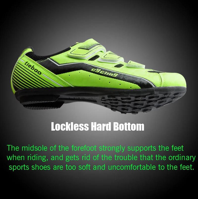 Tiebao Cycling Shoes New Non-lock MTB Road Bicycle Shoes Men Women Ventilation Suitable For Cycling Walking Rubber Outsole Shoes